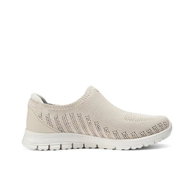 Skechers Cushioned Slip-Resistant Low-Top Casual Shoes Women's Natural-1