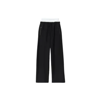 Layered Wide-Leg Sweatpants
