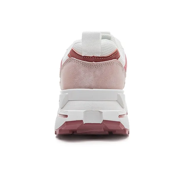 Warrior Cortez Shoes Casual Shoes Wear-Resistant Breathable Height Increasing Low-Top Chunky Sneakers Women's Rusty Red-4