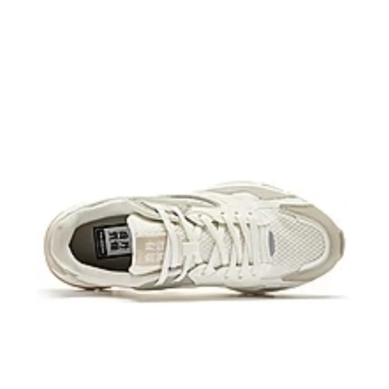 QIAODAN Vertical And Horizontal V Cushioning Wear Resistant Low Top Casual Shoes Women's White Gray-2
