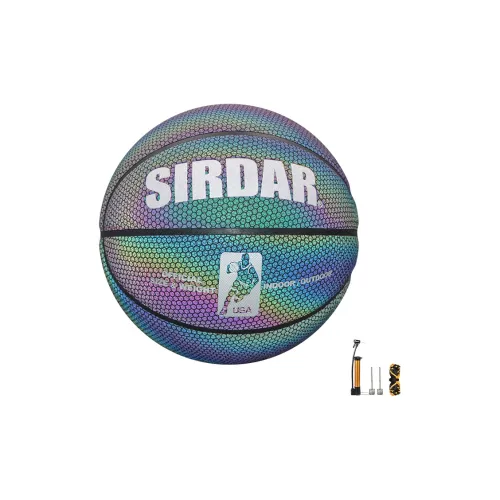 SIRDAR Synthetic Leather Basketball Rainbow Size 7 Reflective Unisex