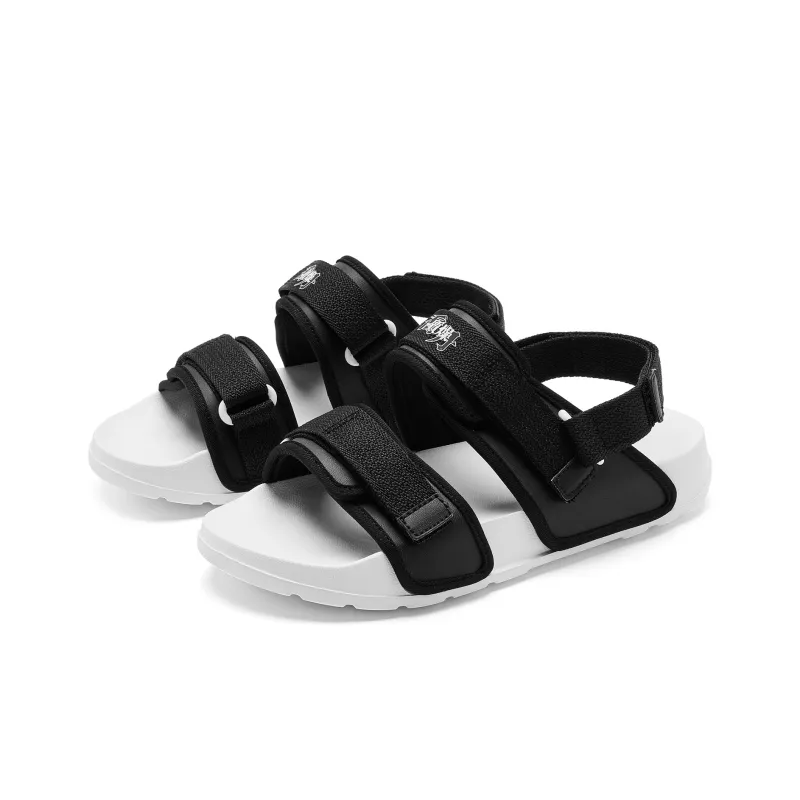 QIAODAN Beach Sandals Women's White Black-2