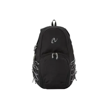 NERDY Polyamide Backpack Unisex Black/Ivory/Gray Green