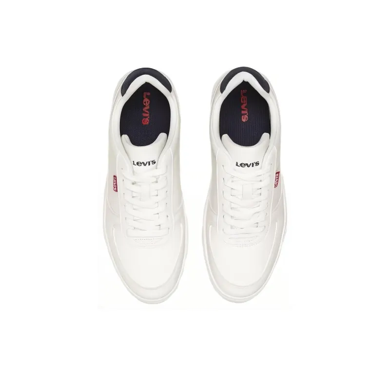 Levi’s Cushioning Wear-Resistant Low-Top Skateboard Shoes Men's White-3