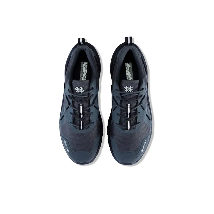 KOLON SPORT Rockridge Outdoor Shoes Men Low Top Smoke Gray AS, Charcoal Gray CI, Forest Green FO-17
