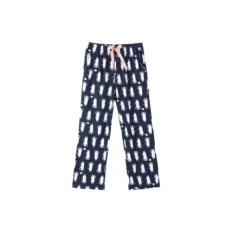 FENTENG Pajama Pants Women's Sapphire Blue-0