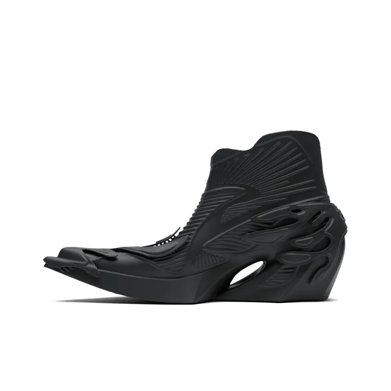 Scry Casual Shoes Unisex High Top Black-2