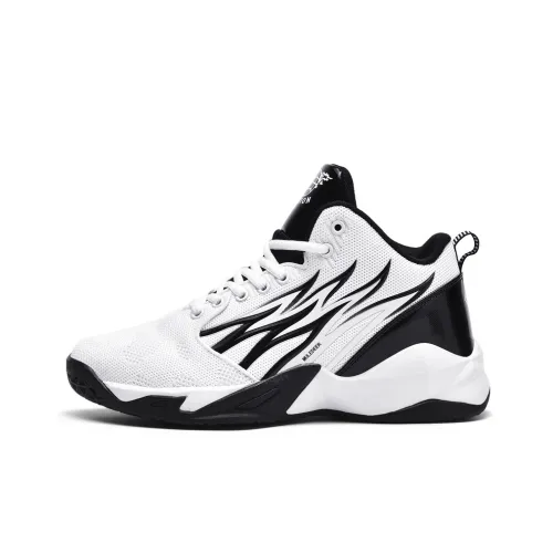 Black tailed Deer Cushioning, Slip Resistant, Abrasion Resistant, Breathable High Top Basketball Shoes Unisex