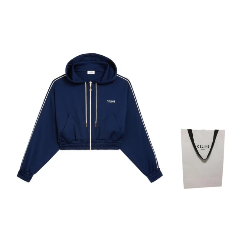 CELINE Sweatshirts Women's Blue-2