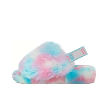UGG Fluff Yeah Blue Pink Women's