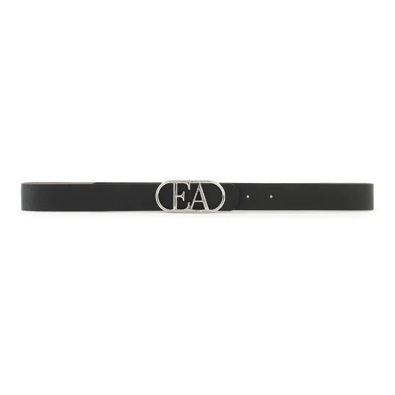 EMPORIO ARMANI Palmellato leather Belt With Ea Buckle-0