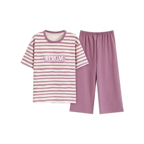 The Story Of The Flower Season Pajama Set Women's Purple