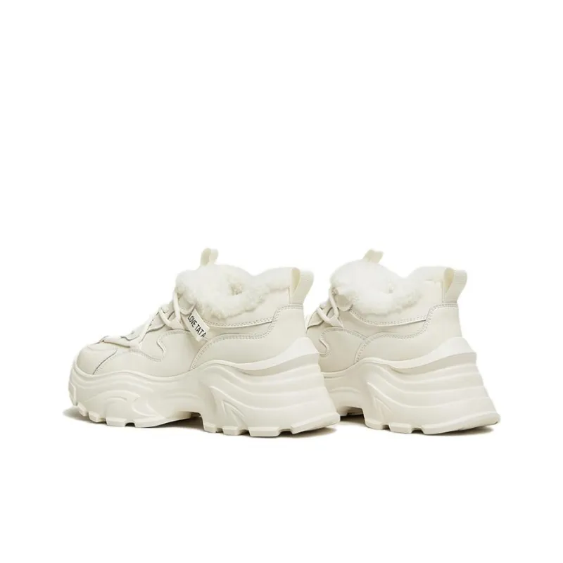 TATA Chunky Sneakers Women's Low Top Solid Color-7