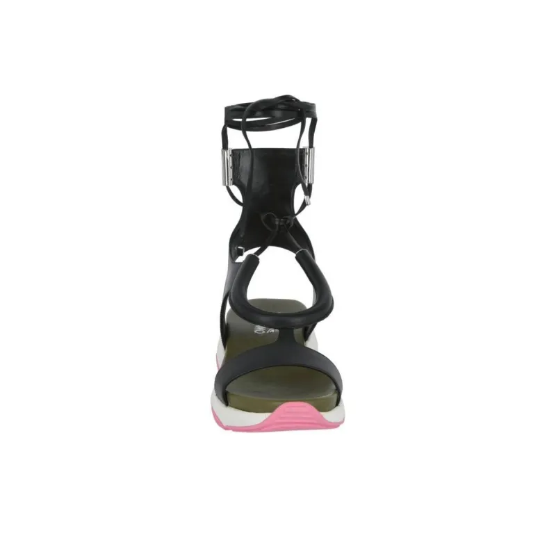 FERRAGAMO One Strap Sandals 5cm Women's Black-3