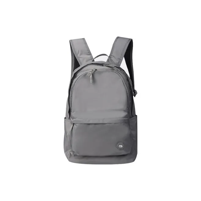 LiNing Polyamide Portable Backpack Regular Unisex Gray/Black-10