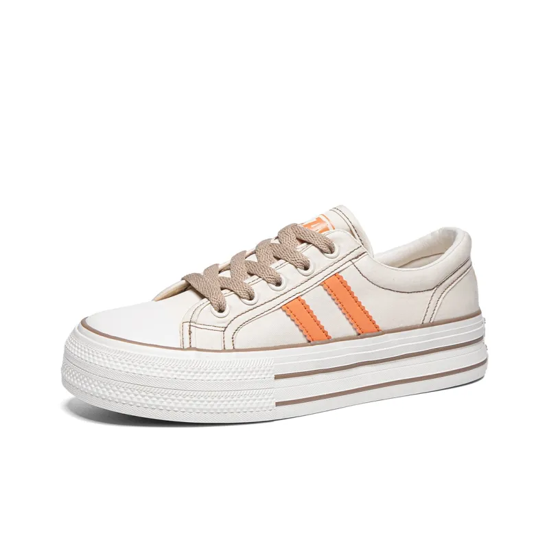 RENBEN Durable Lightweight And Breathable Low-Top Canvas Shoes Women's-12