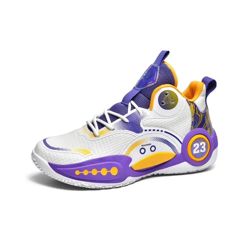 Black tailed Deer High Top Basketball Shoes Unisex-1