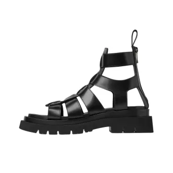 Bottega Veneta Lug Chelsea Roman Sandals 5.5cm Women's Black