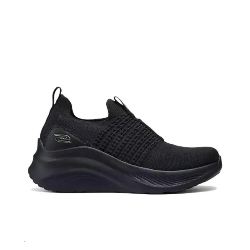 Skechers Cushioned Slip Resistant Lightweight Low Top Casual Shoes Women's Black-1