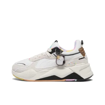 SQUISHMALLOWS x PUMA RS X Cushioning, Slip Resistant, And Abrasion Resistant Low Top Casual Shoes Women's White Beige