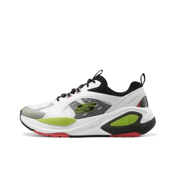 Skechers Cushioning Rebound Low Top Running Shoes Men's White