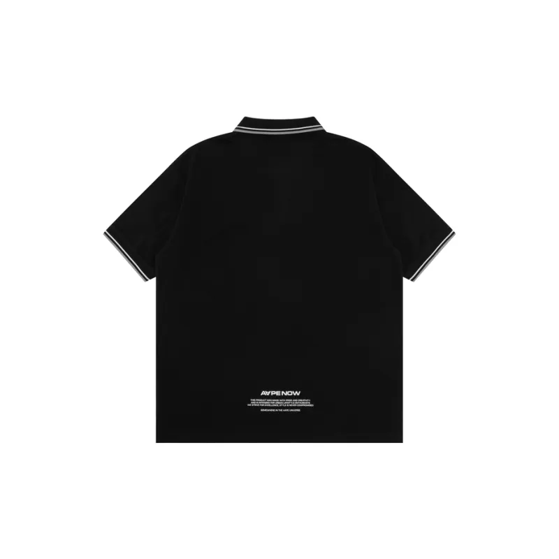 Aape Logo embroidered Cotton Polo Shirt-3