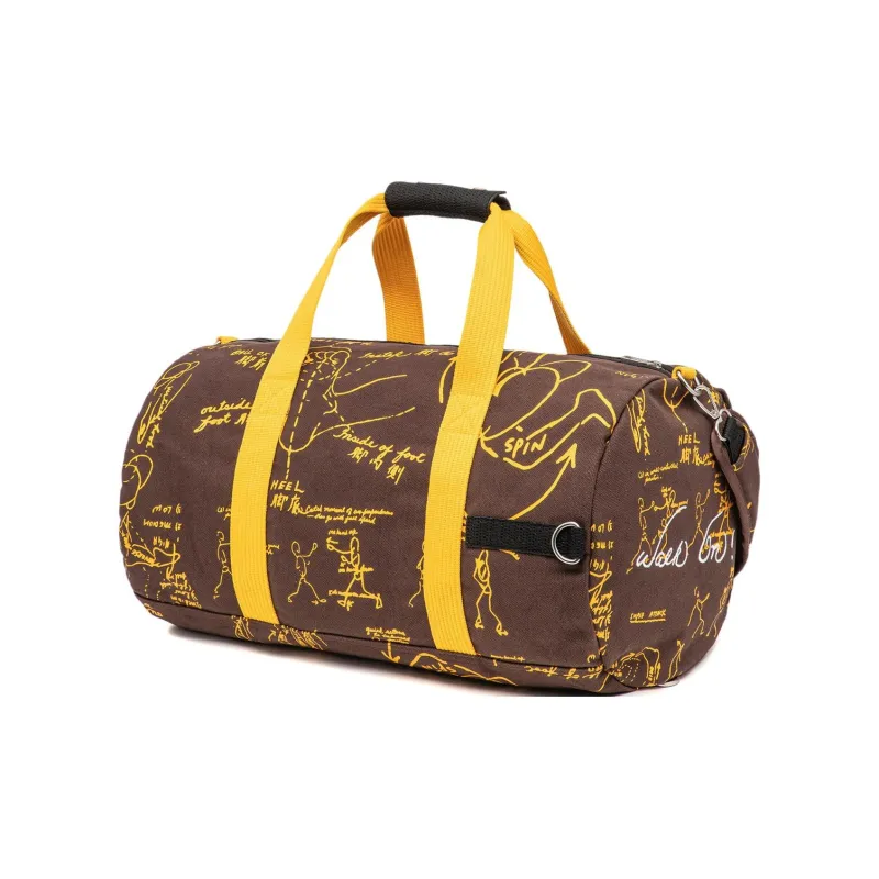 LiNing Bruce Lee Collaboration Kung Fu Collection Cotton Handbag Shoulder Bag Crossbody Bag Unisex Brown-1