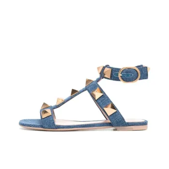 Valentino Rockstud One Strap Sandals Women's Blue