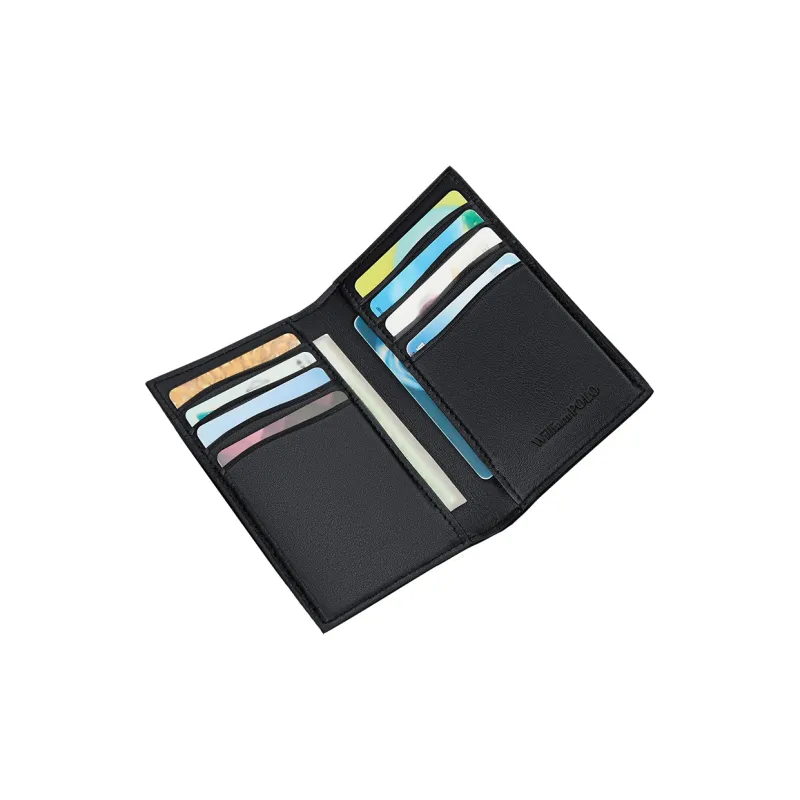 WilliamPOLO PVC Money Clip Card Holder Regular Men's Gray Blue-2