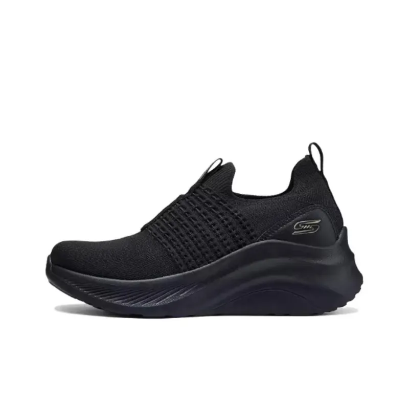 Skechers Cushioned Slip Resistant Lightweight Low Top Casual Shoes Women's Black-0
