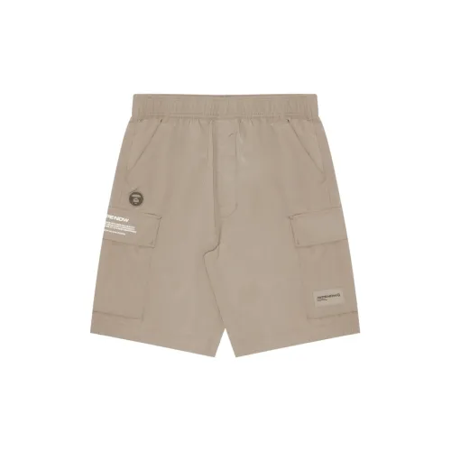 Aape BY *A BATHING APE® Slogan Print Bermudas