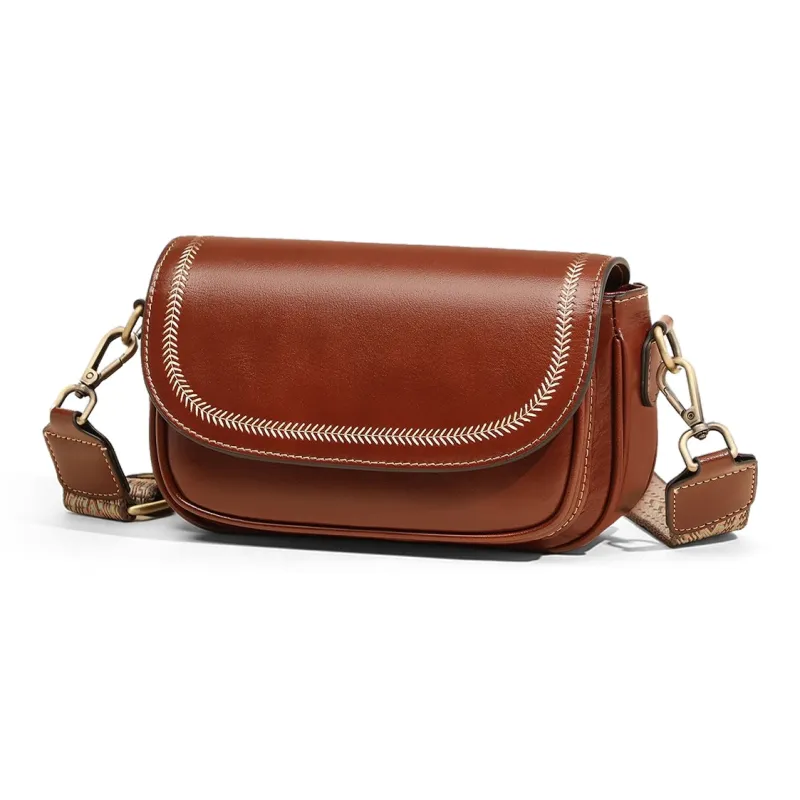 COMELY Cow Leather Patchwork Synthetic Leather Small Square Bag Shoulder Bag Crossbody Bag Shoulder Bag Women's Coffee-1