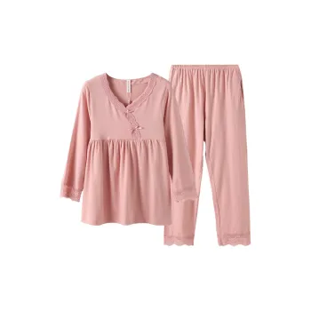 FENTENG Pajama Set Women's Lotus Pink