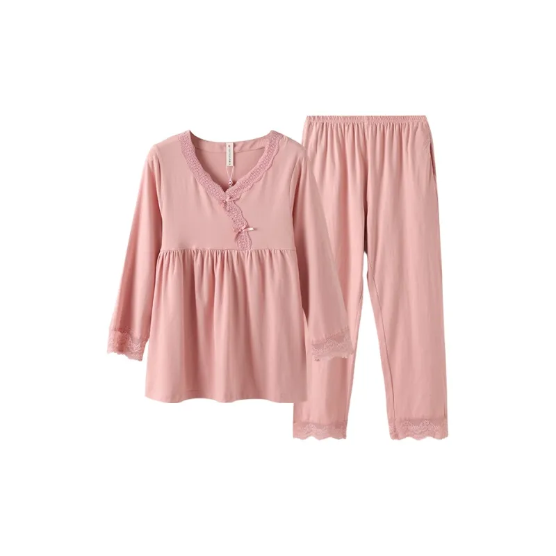 FENTENG Pajama Set Women's Lotus Pink-0