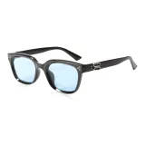 Black Frame with Blue Lens