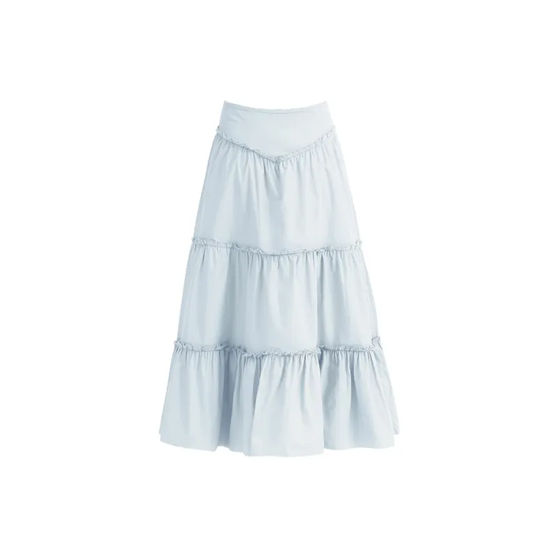 Wen Shan Casual Long Skirt Women's-5