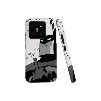 Keshami PC Material Fully Enclosed Impact Resistant Matte Middle Finger Bat Phone Cases Suitable For Xiaomi 14/14pro