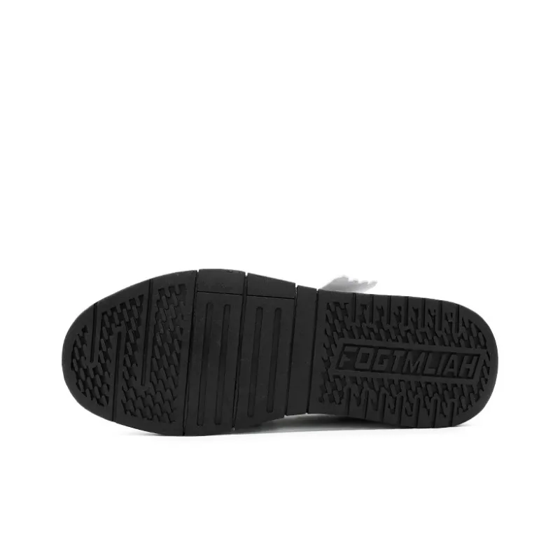 TEPOR Skateboard Shoes Men Low Top Gray-3