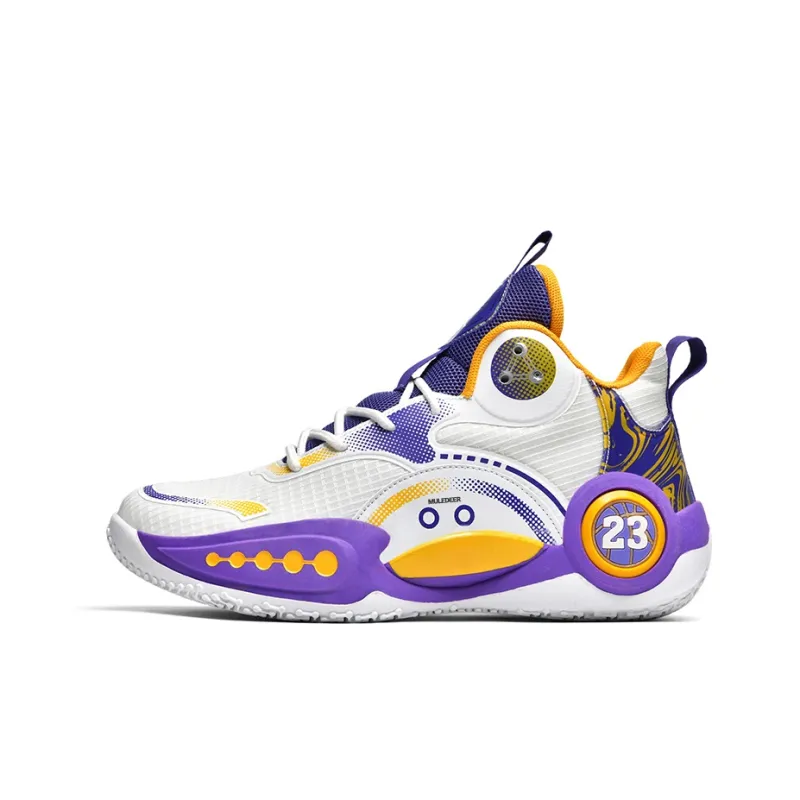 Black tailed Deer High Top Basketball Shoes Unisex-0