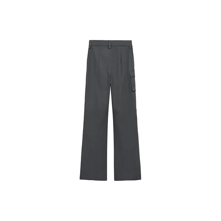 ETSE Casual Pants Women's Dark Gray-1