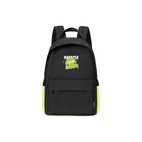 ElevethSign Backpacks Octopus Little Monster - Black/Green