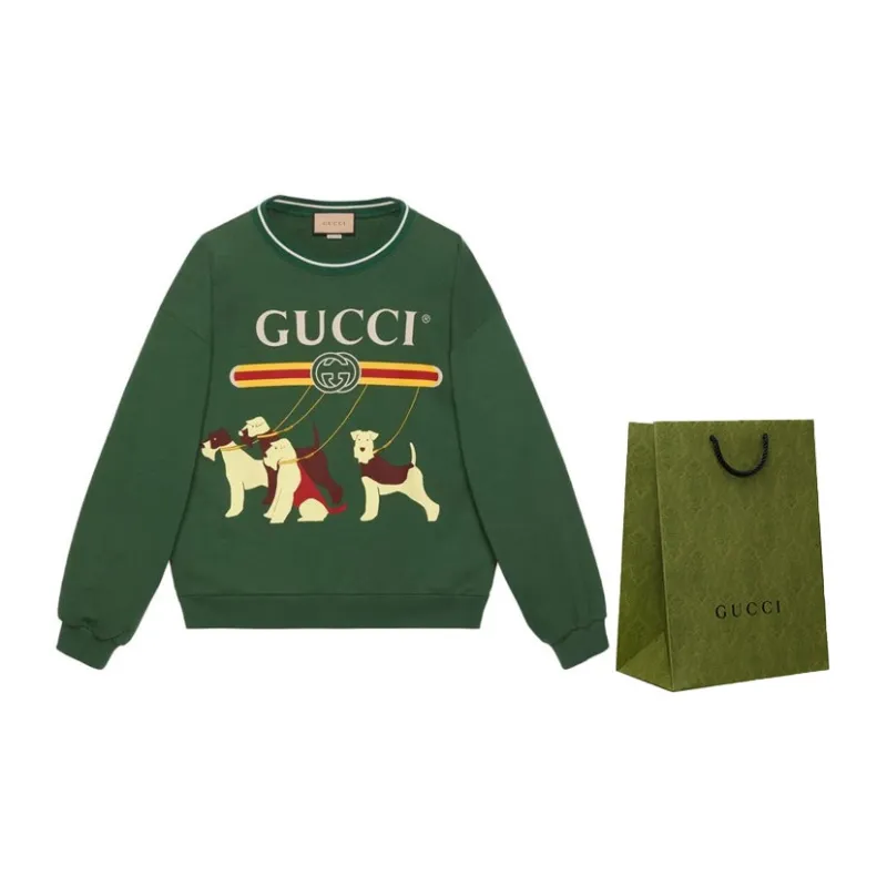 GUCCI SS23 Sweatshirt Men's Green-1