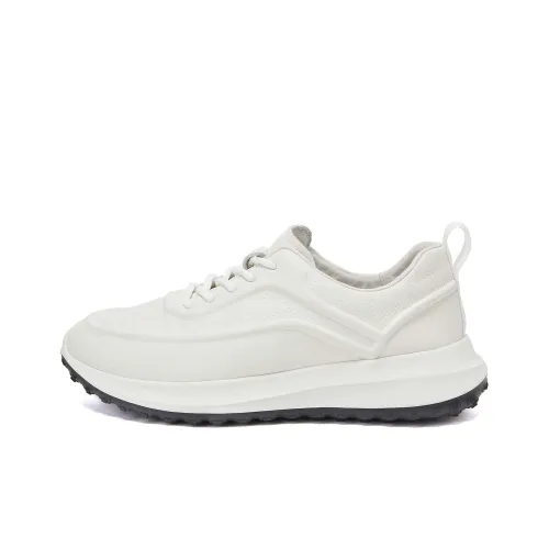 Cabbeen Casual Shoes Men Low-Top White