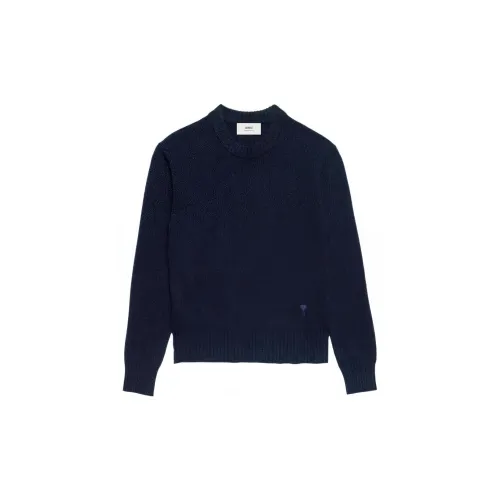 AMI Paris Logo-embroidered Cashmere Jumper