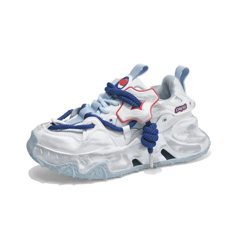 Pepsi Jelly Color Series Cushioned Slip-Resistant Abrasion-Resistant Low-Top Chunky Sneakers Unisex Exclusive Box-23
