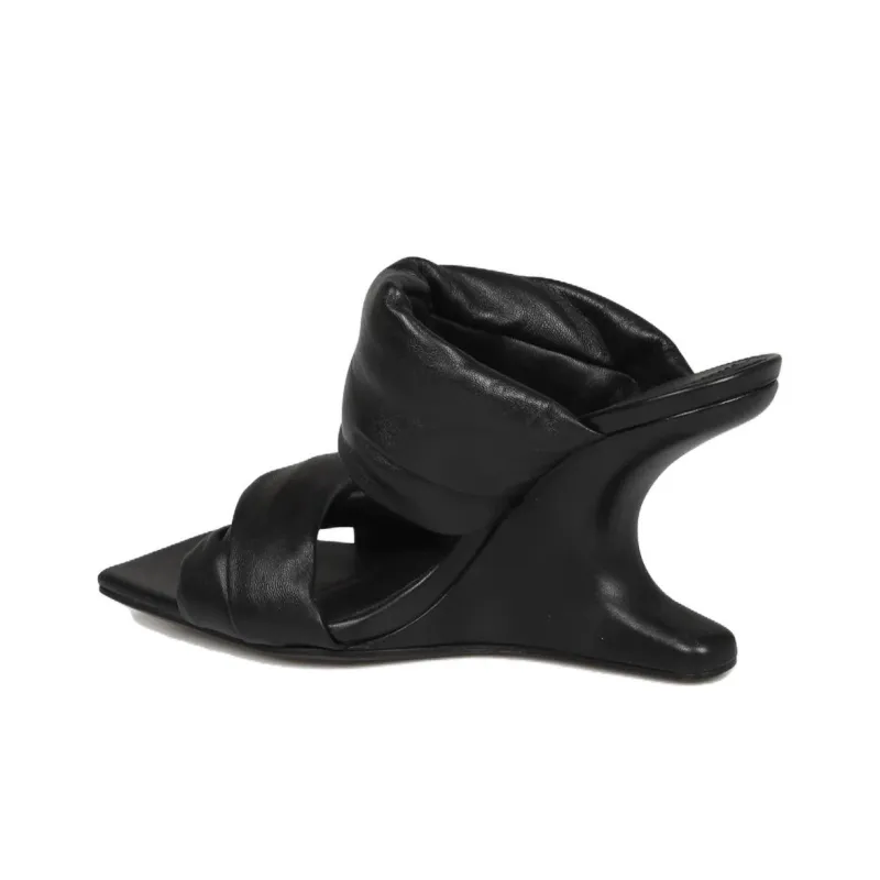 RICK OWENS Cantilever 110mm Mules-3
