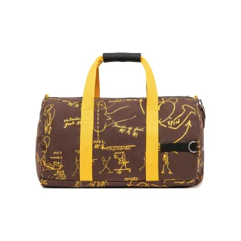 LiNing Bruce Lee Collaboration Kung Fu Collection Cotton Handbag Shoulder Bag Crossbody Bag Unisex Brown