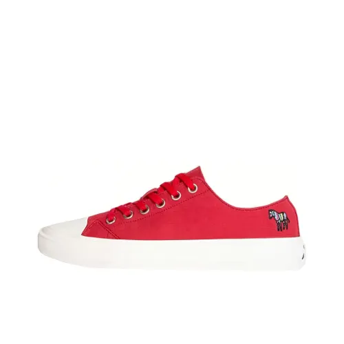 Paul Smith Canvas Shoes Men Low-Top Red/White