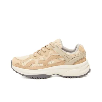 Cabbeen Classic And Versatile Lightweight And Breathable Low Top Chunky Sneakers Men's Camel