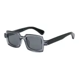 Bright Transparent Gray Frame with Light Gray Lens